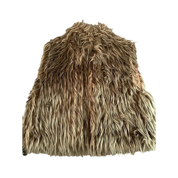 Bebe Tan Satin Soft Faux Fur Lined Casual Vest Size Small - Picture 1 of 6